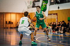 Basketball, Basketball Zweite Liga 2024/25, Grunddurchgang 16.Runde, UDW Alligators, KOS Celovec, Samuel Seher (4)