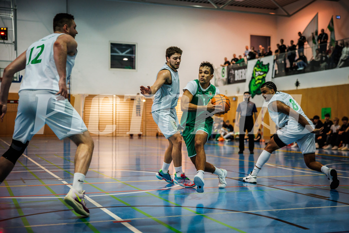 Basketball, Basketball Zweite Liga 2024/25, Grunddurchgang 16.Runde, UDW Alligators, KOS Celovec, Mauro Gerszke (7)