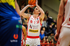 Basketball, win2day Basketball Superliga 2024/25, Grunddurchgang 18.Runde, Traiskirchen Lions, UBSC Graz, Benedikt Güttl (7)