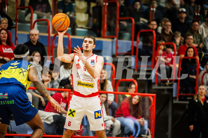 Basketball, win2day Basketball Superliga 2024/25, Grunddurchgang 18.Runde, Traiskirchen Lions, UBSC Graz, Aleksej Kostic (6)