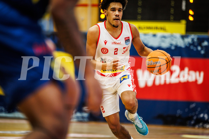 Basketball, win2day Basketball Superliga 2024/25, Grunddurchgang 18.Runde, Traiskirchen Lions, UBSC Graz, Obinna Anthony Ndukwe (2)