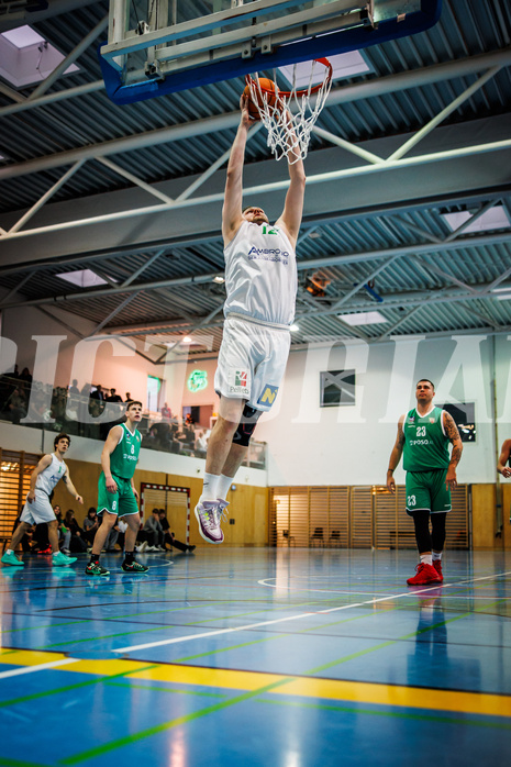 Basketball, Basketball Zweite Liga 2024/25, Grunddurchgang 16.Runde, UDW Alligators, KOS Celovec, Matej Drgon (12)