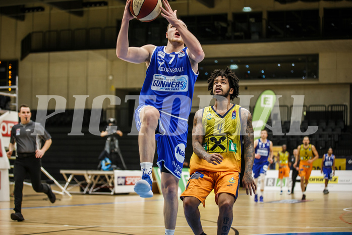 Basketball, Admiral Basketball Superliga 2019/20, Grunddurchgang 9.Runde, UBSC Graz, Oberwart Gunners, Sebastian Käferle (7)