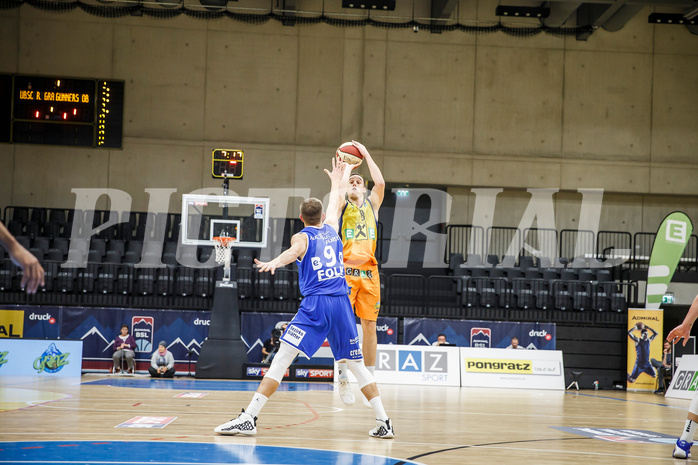 Basketball, Admiral Basketball Superliga 2019/20, Grunddurchgang 9.Runde, UBSC Graz, Oberwart Gunners, Anton Maresch (8)