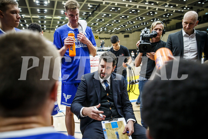 Basketball, Admiral Basketball Superliga 2019/20, Grunddurchgang 9.Runde, UBSC Graz, Oberwart Gunners, Horst Leitner (Coach)