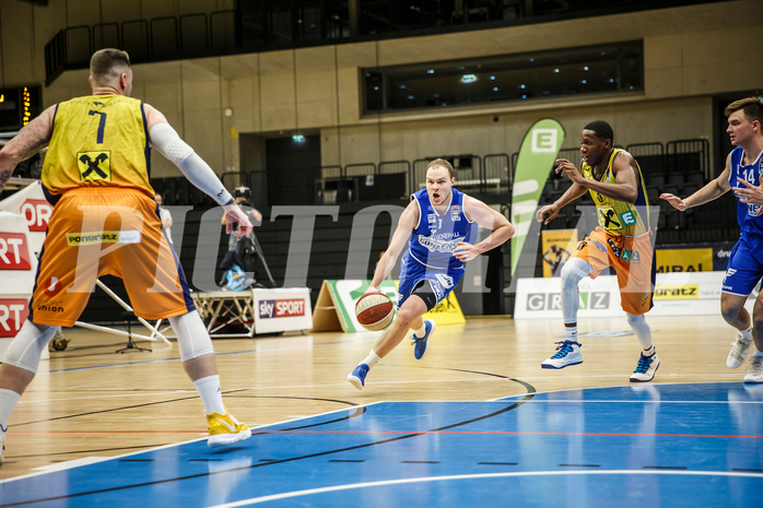 Basketball, Admiral Basketball Superliga 2019/20, Grunddurchgang 9.Runde, UBSC Graz, Oberwart Gunners, Sebastian Käferle (7)