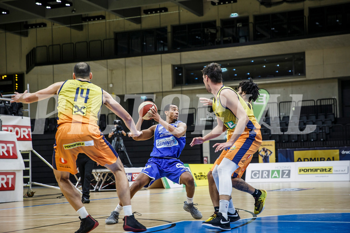 Basketball, Admiral Basketball Superliga 2019/20, Grunddurchgang 9.Runde, UBSC Graz, Oberwart Gunners, Lawrence Alexander (6)