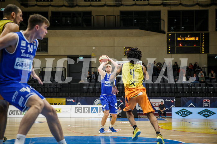 Basketball, Admiral Basketball Superliga 2019/20, Grunddurchgang 9.Runde, UBSC Graz, Oberwart Gunners, Sebastian Käferle (7)