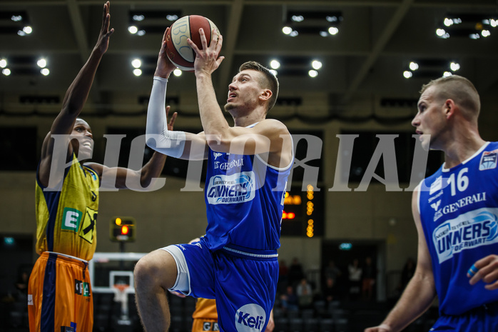 Basketball, Admiral Basketball Superliga 2019/20, Grunddurchgang 9.Runde, UBSC Graz, Oberwart Gunners, Saimon Sutt (11)