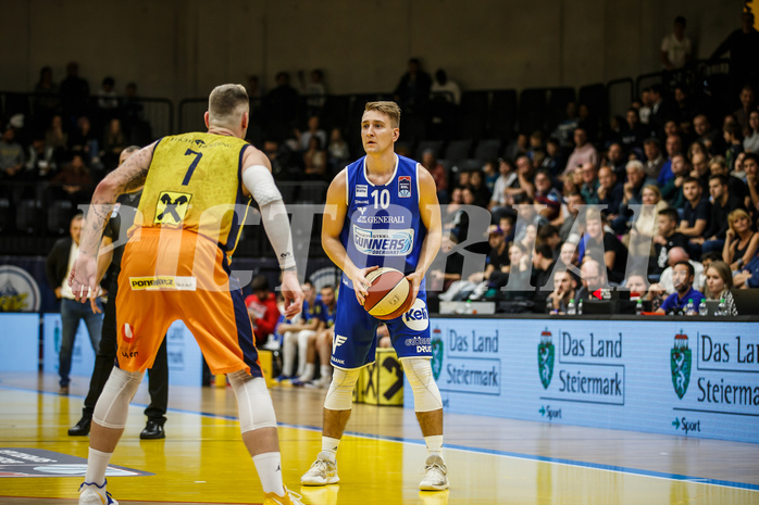 Basketball, Admiral Basketball Superliga 2019/20, Grunddurchgang 9.Runde, UBSC Graz, Oberwart Gunners, Georg Wolf (10)