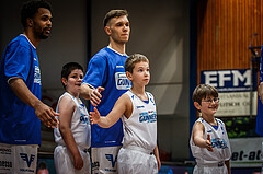 Basketball, bet-at-home Basketball Superliga 2021/22, Platzierungsrunde Spiel 1, Oberwart Gunners, Gmunden Swans, Jonathan Knessl (12)