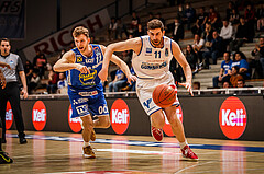 Basketball, bet-at-home Basketball Superliga 2021/22, Platzierungsrunde Spiel 1, Oberwart Gunners, Gmunden Swans, Ioannis Chatzinikolas (11)