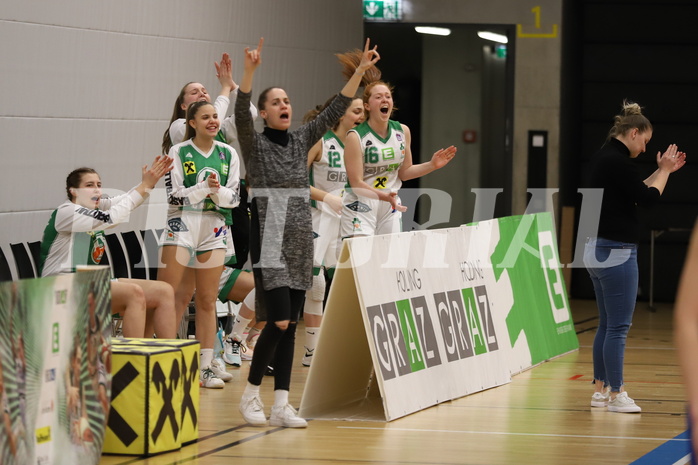 13.03.2022, Basketball Damen Superliga 2021/22, Grunddurchgang 9.Runde,  
UBI Holding Graz vs. Vienna D.C. Timberwolves,  