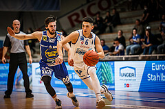 Basketball, bet-at-home Basketball Superliga 2021/22, Platzierungsrunde Spiel 1, Oberwart Gunners, Gmunden Swans, Magdy Abou-Ahmed (6)