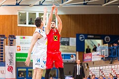 Basketball, ABL 2016/17, Grunddurchgang 21.Runde, Oberwart Gunners, WBC Wels, Davor Lamesic (7), Benjamin Blazevic (12)