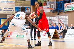 Basketball, ABL 2016/17, Grunddurchgang 21.Runde, Oberwart Gunners, WBC Wels, De Juan Wright (14), Christopher McNealy (8)