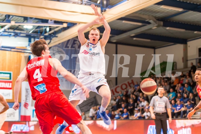 Basketball, ABL 2016/17, Grunddurchgang 21.Runde, Oberwart Gunners, WBC Wels, Sebastian Käferle (7), Thomas Csebits (4)