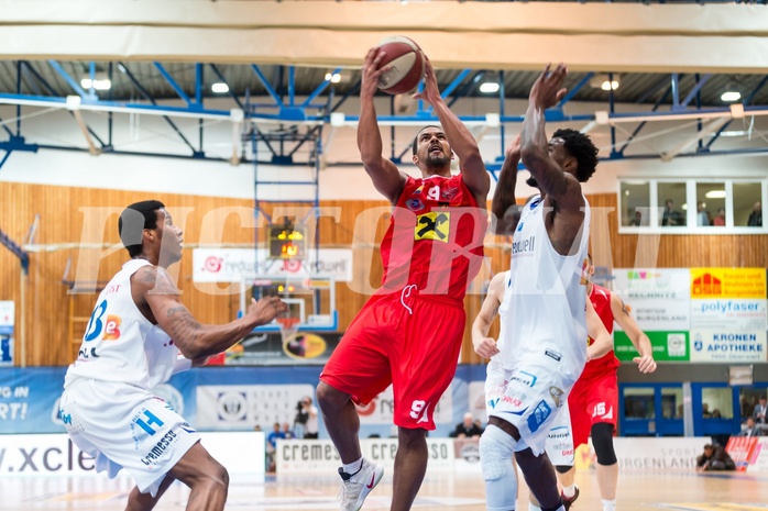 Basketball, ABL 2016/17, Grunddurchgang 21.Runde, Oberwart Gunners, WBC Wels, Lorenzo O'Neal (9), Jamari Traylor (9), Andell Cumberbatch (13)