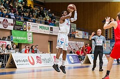Basketball, ABL 2016/17, Grunddurchgang 21.Runde, Oberwart Gunners, WBC Wels, Andell Cumberbatch (13)