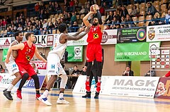 Basketball, ABL 2016/17, Grunddurchgang 21.Runde, Oberwart Gunners, WBC Wels, Kevin Payton (8), Jamari Traylor (9)
