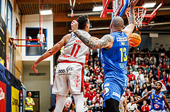 Basketball, win2day Basketball Superliga 2023/24, Viertelfinale Spiel 1, Traiskirchen Lions, SKN St.Pölten, Fabricio Vay (11)
