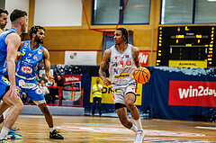 Basketball, win2day Basketball Superliga 2023/24, Viertelfinale Spiel 1, Traiskirchen Lions, SKN St.Pölten, Demarcus Demonia (4)
