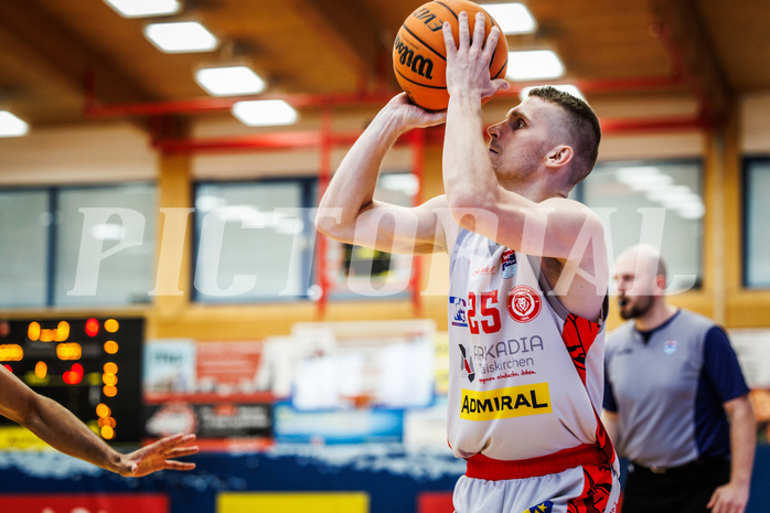 Basketball, win2day Basketball Superliga 2023/24, Viertelfinale Spiel 1, Traiskirchen Lions, SKN St.Pölten, Jaquan Lawrence (40)
