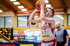 Basketball, win2day Basketball Superliga 2023/24, Viertelfinale Spiel 1, Traiskirchen Lions, SKN St.Pölten, Jaquan Lawrence (40)