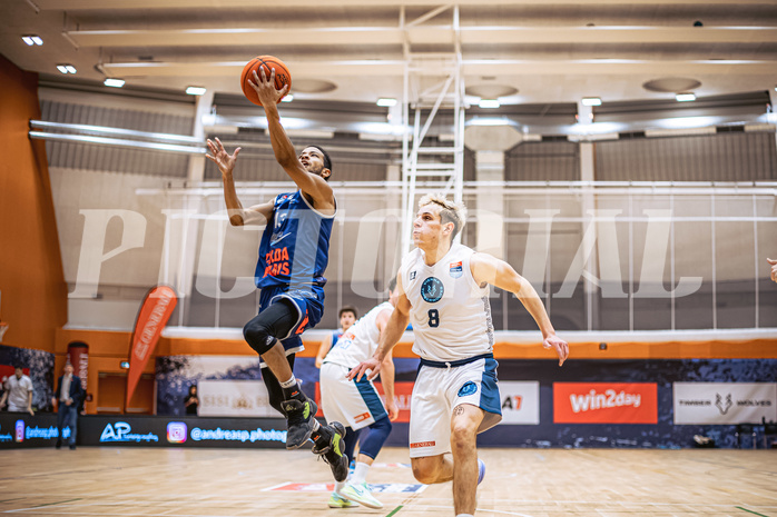 Basketball, Win2Day Superliga 2022/23, Grunddurchgang 10.Runde, Vienna Timberwolves, COLDAMARIS BBC Nord Dragonz, Kyran Jordan Mc Clure (13)