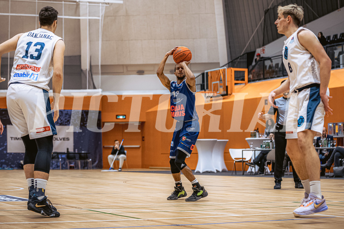 Basketball, Win2Day Superliga 2022/23, Grunddurchgang 10.Runde, Vienna Timberwolves, COLDAMARIS BBC Nord Dragonz, Kyran Jordan Mc Clure (13)