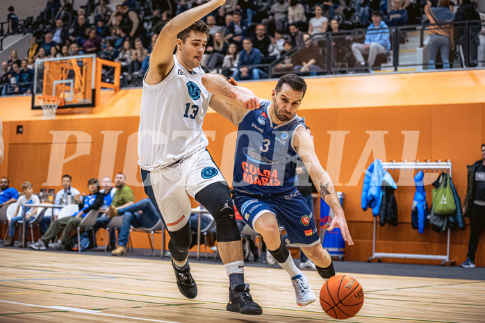 Basketball, Win2Day Superliga 2022/23, Grunddurchgang 10.Runde, Vienna Timberwolves, COLDAMARIS BBC Nord Dragonz, Luka Damjanac (13), Petar Cosic (3)