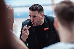 Basketball, Basketball Superliga 2023/24 , SF 4, Oberwart Gunners, Traiskirchen Lions, Horst Leitner (Head Coach)