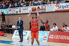 Basketball, Basketball Superliga 2023/24 , SF 4, Oberwart Gunners, Traiskirchen Lions, Fabricio Vay (11)