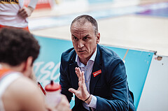 Basketball, Basketball Superliga 2023/24 , SF 4, Oberwart Gunners, Traiskirchen Lions, Radomir Mijanovic (Head Coach)