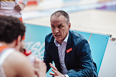 Basketball, Basketball Superliga 2023/24 , SF 4, Oberwart Gunners, Traiskirchen Lions, Radomir Mijanovic (Head Coach)