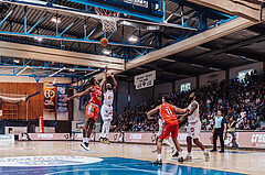 Basketball, Basketball Superliga 2023/24 , SF 4, Oberwart Gunners, Traiskirchen Lions, Jaquan Lawrence (40), Derrek Brooks (11), Fabricio Vay (11), Kris Monroe (13)