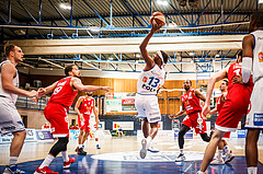 Basketball, bet-at-home Basketball Superliga 2020/21, Grunddurchgang, 16. Runde, Oberwart Gunners, BC Vienna, Quincy Diggs (13)