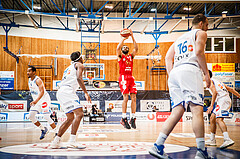 Basketball, bet-at-home Basketball Superliga 2020/21, Grunddurchgang, 16. Runde, Oberwart Gunners, BC Vienna, Richaud Pack (4)