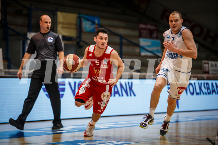 Basketball, bet-at-home Basketball Superliga 2020/21, Grunddurchgang 16. Runde, Oberwart Gunners, BC Vienna, Mustafa Hassan Zadeh (5)