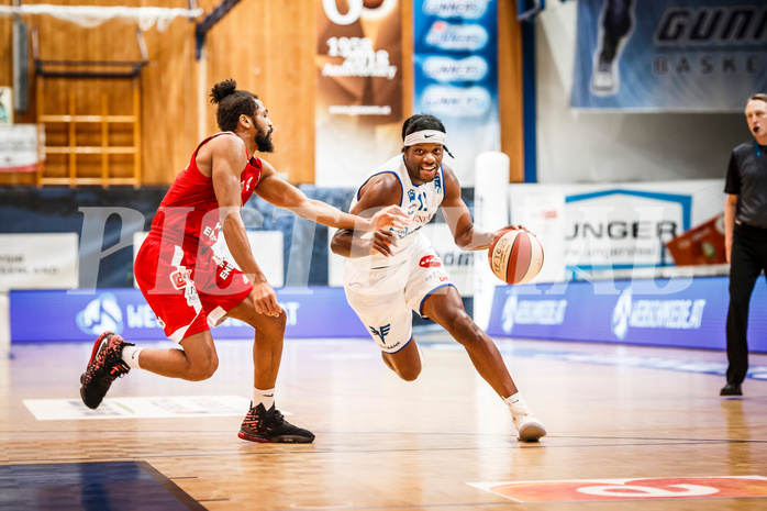 Basketball, bet-at-home Basketball Superliga 2020/21, Grunddurchgang, 16. Runde, Oberwart Gunners, BC Vienna, Quincy Diggs (13)