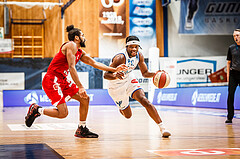 Basketball, bet-at-home Basketball Superliga 2020/21, Grunddurchgang, 16. Runde, Oberwart Gunners, BC Vienna, Quincy Diggs (13)