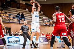 Basketball, bet-at-home Basketball Superliga 2020/21, Grunddurchgang, 16. Runde, Oberwart Gunners, BC Vienna, Sebastian Käferle (7)