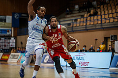 Basketball, bet-at-home Basketball Superliga 2020/21, Grunddurchgang 16. Runde, Oberwart Gunners, BC Vienna, Jason Detrick (19)