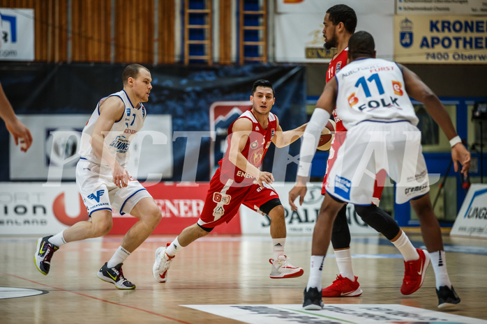 Basketball, bet-at-home Basketball Superliga 2020/21, Grunddurchgang 16. Runde, Oberwart Gunners, BC Vienna, Mustafa Hassan Zadeh (5)
