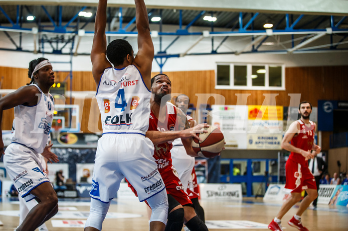 Basketball, bet-at-home Basketball Superliga 2020/21, Grunddurchgang 16. Runde, Oberwart Gunners, BC Vienna, Jason Detrick (19)