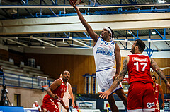 Basketball, bet-at-home Basketball Superliga 2020/21, Grunddurchgang 16. Runde, Oberwart Gunners, BC Vienna, Quincy Diggs (13)