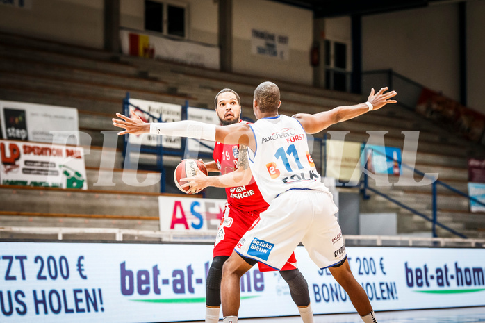Basketball, bet-at-home Basketball Superliga 2020/21, Grunddurchgang, 16. Runde, Oberwart Gunners, BC Vienna, Jason Detrick (19)