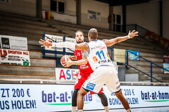 Basketball, bet-at-home Basketball Superliga 2020/21, Grunddurchgang, 16. Runde, Oberwart Gunners, BC Vienna, Jason Detrick (19)