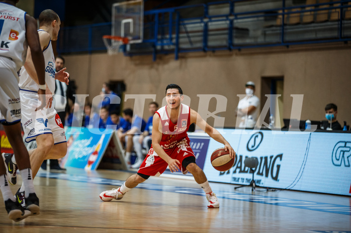 Basketball, bet-at-home Basketball Superliga 2020/21, Grunddurchgang 16. Runde, Oberwart Gunners, BC Vienna, Mustafa Hassan Zadeh (5)
