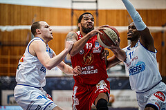 Basketball, bet-at-home Basketball Superliga 2020/21, Grunddurchgang 16. Runde, Oberwart Gunners, BC Vienna, Jason Detrick (19)
